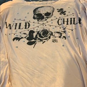 Long sleeve skull shirt